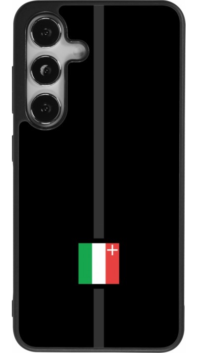 Coque Samsung Galaxy S24 - Silicone rigide noir Canton NE noir