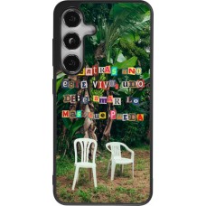 Samsung Galaxy S24 Case Hülle - Silikon schwarz Chairs DTMF