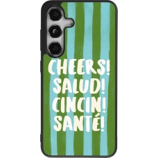 Samsung Galaxy S24 Case Hülle - Silikon schwarz Cheers 2026