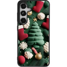 Samsung Galaxy S24 Case Hülle - Silikon schwarz Christmas 25 Christmas textiles