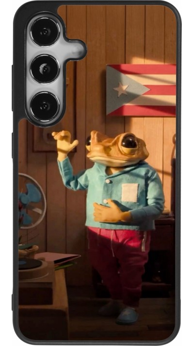 Samsung Galaxy S24 Case Hülle - Silikon schwarz Dancing frog DTMF