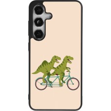 Samsung Galaxy S24 Case Hülle - Silikon schwarz Dinosaurs on bikes 2026
