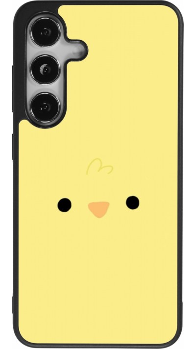 Samsung Galaxy S24 Case Hülle - Silikon schwarz Easter 2026 Little chicken