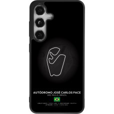 Coque Samsung Galaxy S24 - Silicone rigide noir F1 Track 2025 Brazil