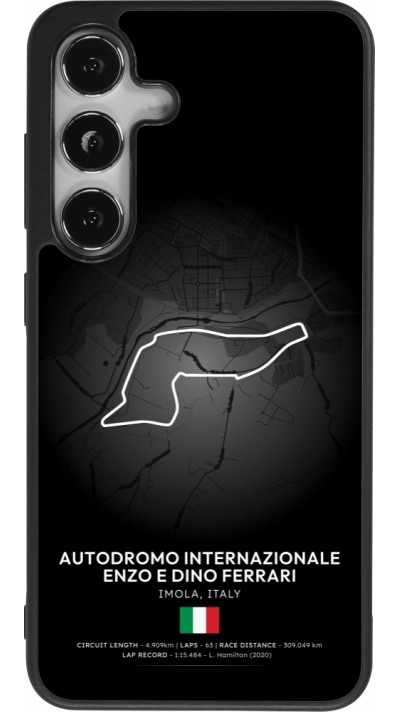 Coque Samsung Galaxy S24 - Silicone rigide noir F1 Track 2025 Emilia-Rogmana