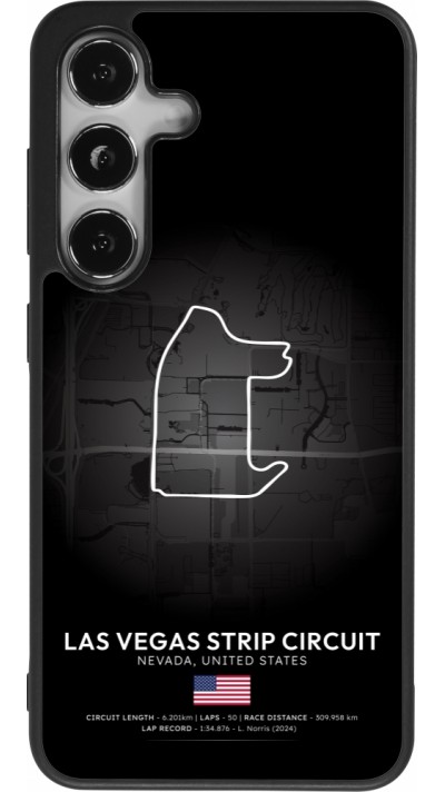 Coque Samsung Galaxy S24 - Silicone rigide noir F1 Track 2025 Las Vegas