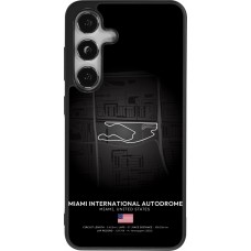 Coque Samsung Galaxy S24 - Silicone rigide noir F1 Track 2025 Miami