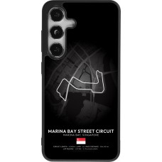 Coque Samsung Galaxy S24 - Silicone rigide noir F1 Track 2025 Singapore
