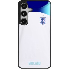 Coque Samsung Galaxy S24 - Silicone rigide noir Maillot de football Angleterre 2022 personnalisable