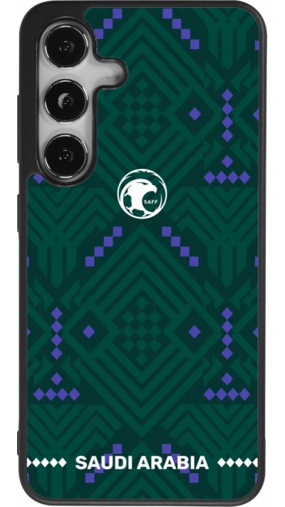 Samsung Galaxy S24 Case Hülle - Silikon schwarz Saudi Arabien 2026 personalisierbares Fussballtrikot