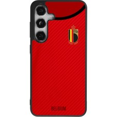 Coque Samsung Galaxy S24 - Silicone rigide noir Maillot de football Belgique 2022 personnalisable
