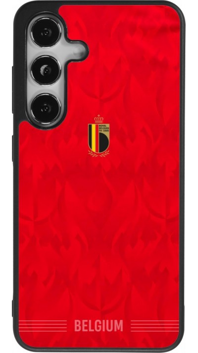 Samsung Galaxy S24 Case Hülle - Silikon schwarz Belgien 2026 personalisierbares Fussballtrikot