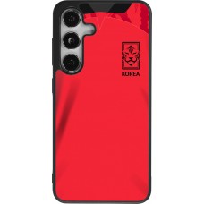 Samsung Galaxy S24 Case Hülle - Silikon schwarz Südkorea 2022 personalisierbares Fussballtrikot