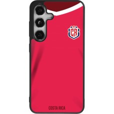 Coque Samsung Galaxy S24 - Silicone rigide noir Maillot de football Costa Rica 2022 personnalisable