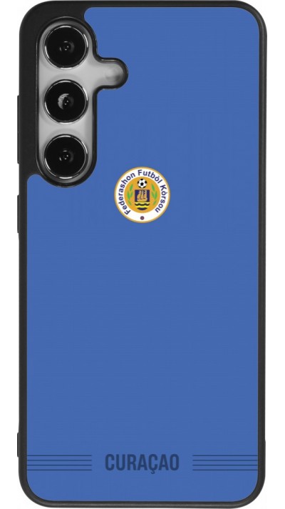 Samsung Galaxy S24 Case Hülle - Silikon schwarz Curaçao 2026 personalisierbares Fussballtrikot