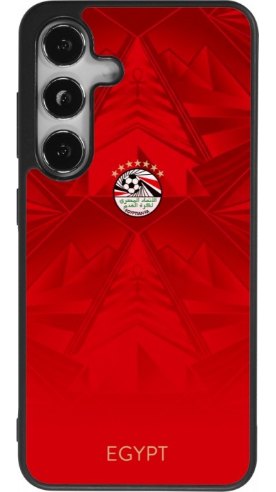 Samsung Galaxy S24 Case Hülle - Silikon schwarz Ägypten 2026 personalisierbares Fussballtrikot
