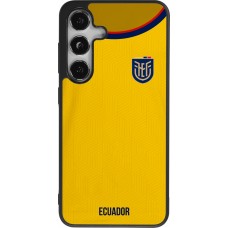 Coque Samsung Galaxy S24 - Silicone rigide noir Maillot de football Equateur 2022