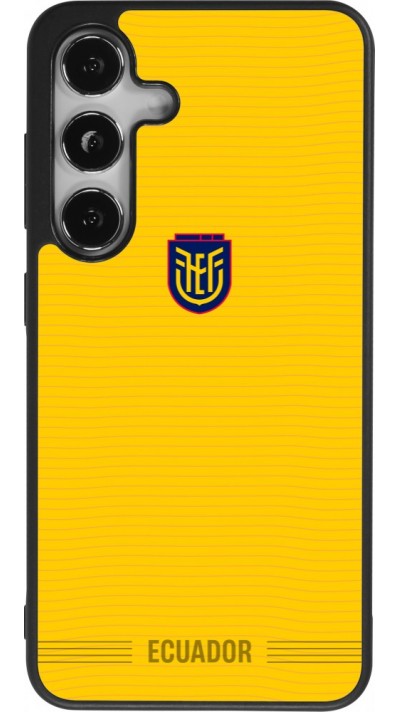 Samsung Galaxy S24 Case Hülle - Silikon schwarz Ecuador 2026 personalisierbares Fussballtrikot
