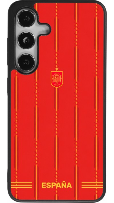 Samsung Galaxy S24 Case Hülle - Silikon schwarz Spanien 2026 personalisierbares Fussballtrikot