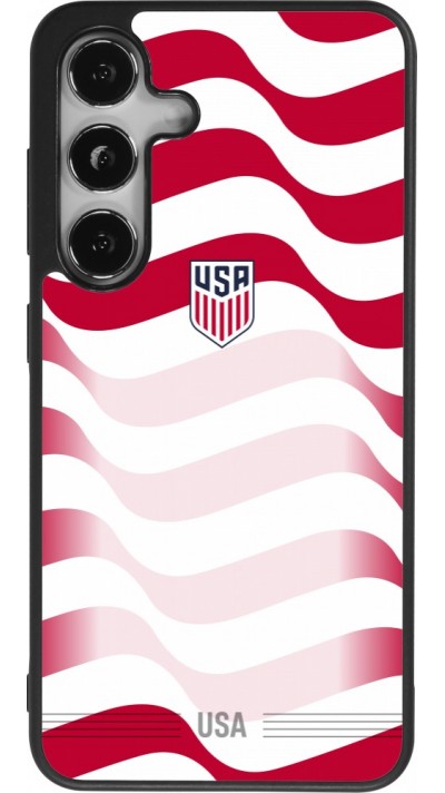 Samsung Galaxy S24 Case Hülle - Silikon schwarz Vereinigten Staaten 2026 personalisierbares Fussballtrikot