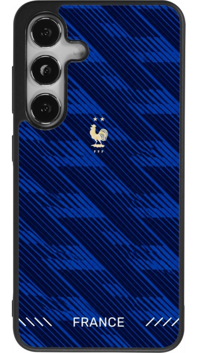 Samsung Galaxy S24 Case Hülle - Silikon schwarz Frankreich 2026 personalisierbares Fussballtrikot