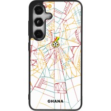 Samsung Galaxy S24 Case Hülle - Silikon schwarz Ghana 2026 personalisierbares Fussballtrikot