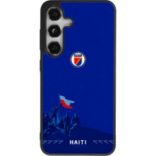 Samsung Galaxy S24 Case Hülle - Silikon schwarz Haiti 2026 personalisierbares Fussballtrikot