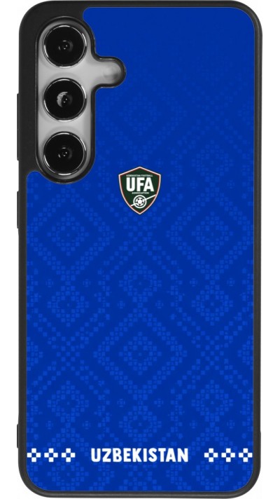 Samsung Galaxy S24 Case Hülle - Silikon schwarz Usbekistan 2026 personalisierbares Fussballtrikot