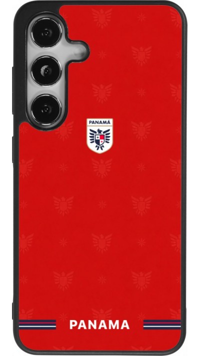 Samsung Galaxy S24 Case Hülle - Silikon schwarz Panama 2026 personalisierbares Fussballtrikot