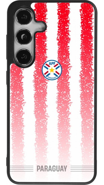 Samsung Galaxy S24 Case Hülle - Silikon schwarz Paraguay 2026 personalisierbares Fussballtrikot