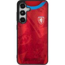 Samsung Galaxy S24 Case Hülle - Silikon schwarz Tschechische Republik personalisierbares Fussballtrikot