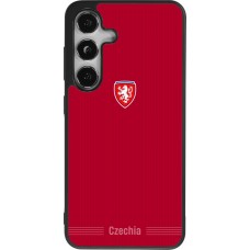 Samsung Galaxy S24 Case Hülle - Silikon schwarz Tschechische Republik 2026 personalisierbares Fussballtrikot