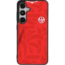 Samsung Galaxy S24 Case Hülle - Silikon schwarz Tunesien 2022 personalisierbares Fussballtrikot