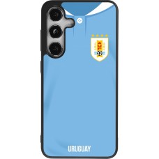 Samsung Galaxy S24 Case Hülle - Silikon schwarz Uruguay 2022 personalisierbares Fussballtrikot