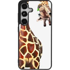 Coque Samsung Galaxy S24 - Silicone rigide noir Giraffe Fit