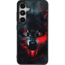 Coque Samsung Galaxy S24 - Silicone rigide noir Halloween 2024 mad werewolf