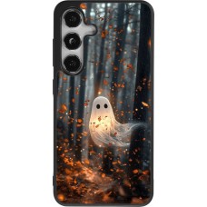 Coque Samsung Galaxy S24 - Silicone rigide noir Halloween 2025 Ghost in the forest