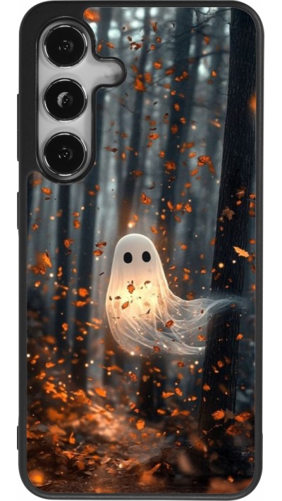 Samsung Galaxy S24 Case Hülle - Silikon schwarz Halloween 2025 Ghost in the forest