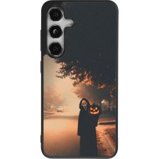 Coque Samsung Galaxy S24 - Silicone rigide noir Halloween 2025 Scream