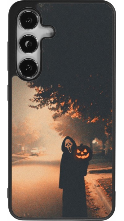 Samsung Galaxy S24 Case Hülle - Silikon schwarz Halloween 2025 Scream