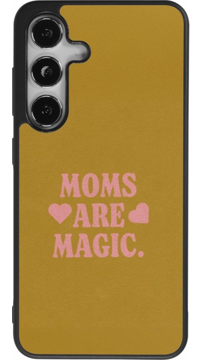 Samsung Galaxy S24 Case Hülle - Silikon schwarz Mom 2026 Are Magic