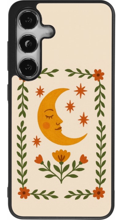 Samsung Galaxy S24 Case Hülle - Silikon schwarz Half moon stamp 2026