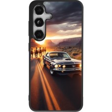 Coque Samsung Galaxy S24 - Silicone rigide noir Mustang 69 Grand Canyon