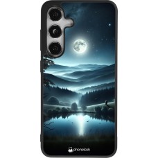 Coque Samsung Galaxy S24 - Silicone rigide noir Night Sky View