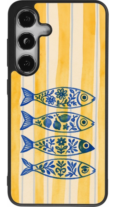 Samsung Galaxy S24 Case Hülle - Silikon schwarz Portuguese fish 2026