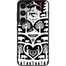 Coque Samsung Galaxy S24 - Silicone rigide noir Poya Suisse 2 noir