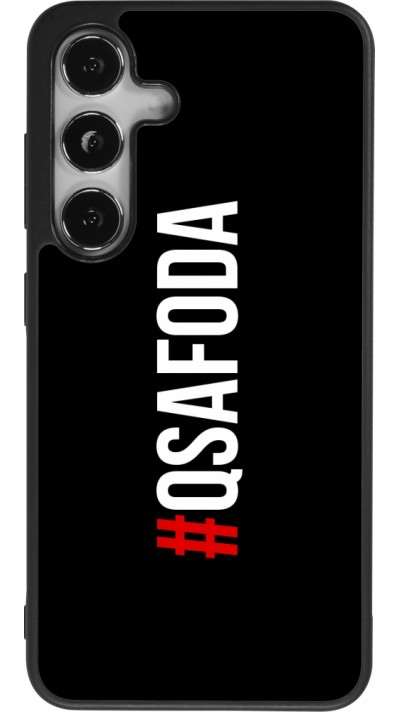 Coque Samsung Galaxy S24 - Silicone rigide noir Qsafoda 1