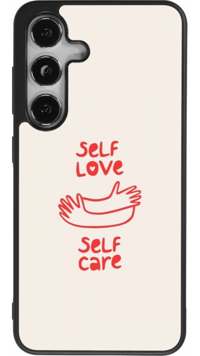 Samsung Galaxy S24 Case Hülle - Silikon schwarz Saint Valentines Day 26 Self love self care