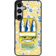 Samsung Galaxy S24 Case Hülle - Silikon schwarz Sardines in oil 2026
