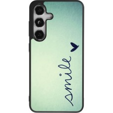 Samsung Galaxy S24 Case Hülle - Silikon schwarz Smile